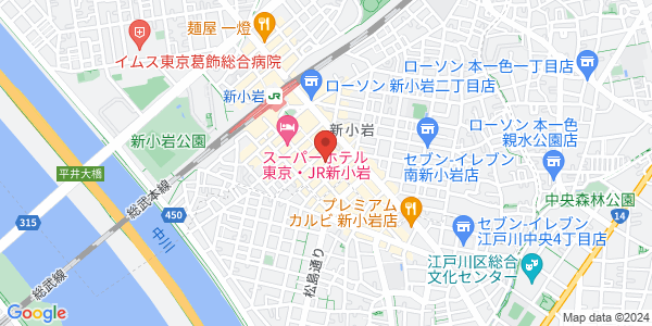 この店舗の地図