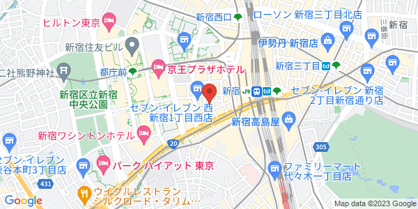 この店舗の地図